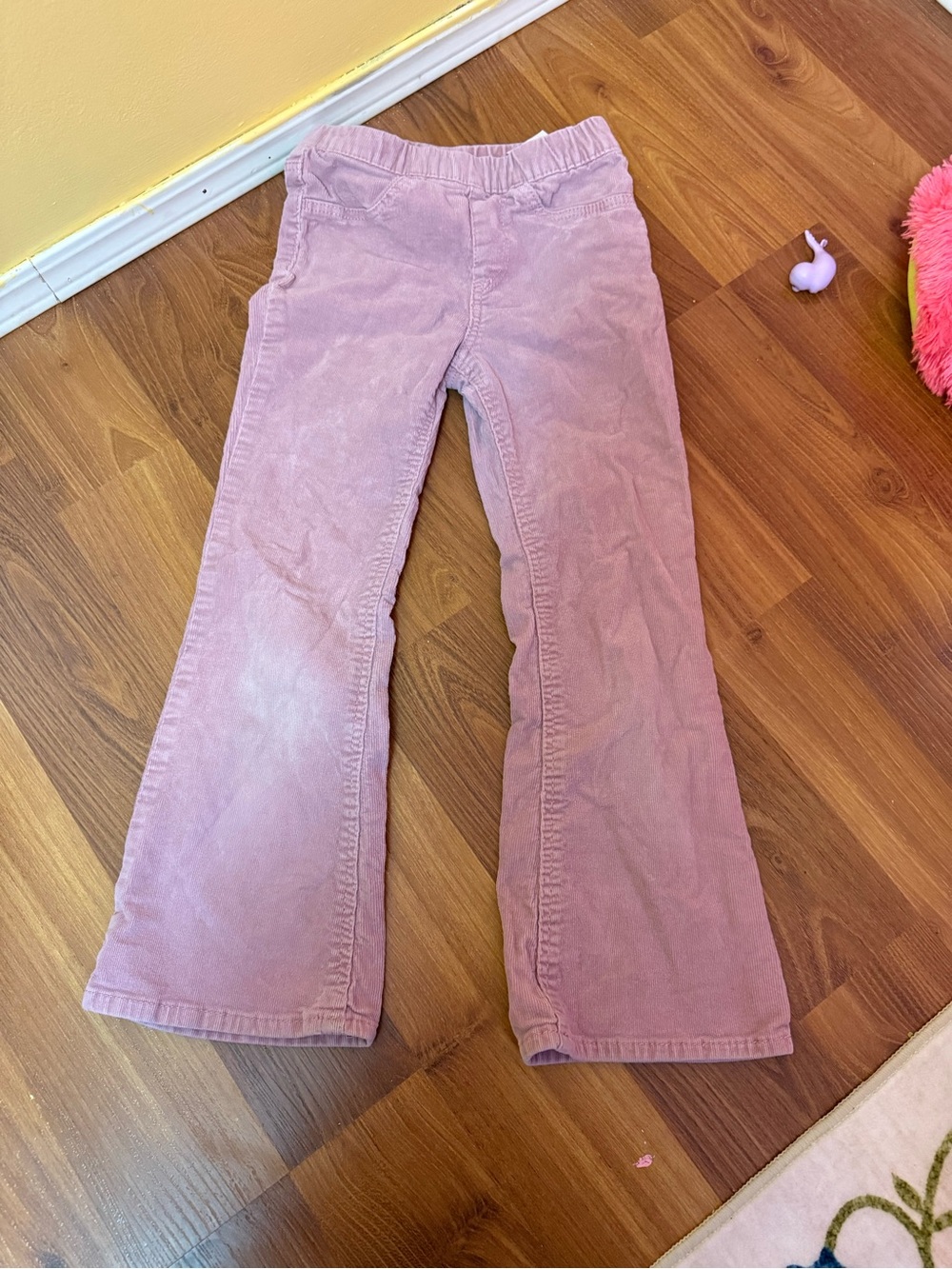 H&M Dusty Pink Corduroy Flare Pants